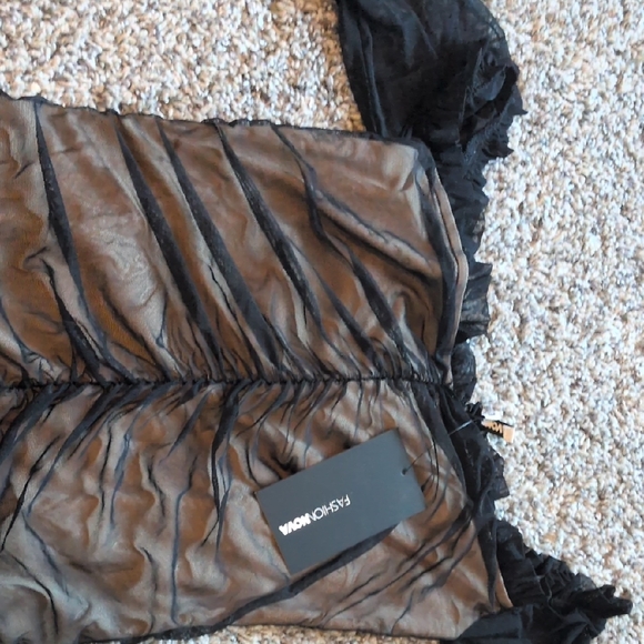 Fashion Nova Black Mesh Dress - Picture 6 of 7